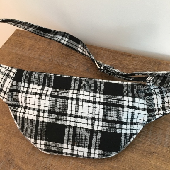Plaid cotton belt bag - Picture 2 of 3